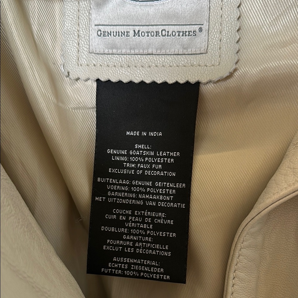 Women’s Harley-Davidson Grey/Taupe Leather Jacket L - Picture 5 of 9